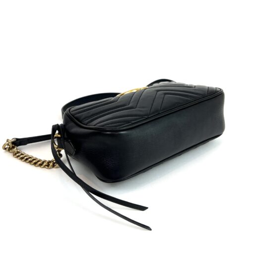 Gucci Black Marmont Small Matelassé Crossbody - Image 13