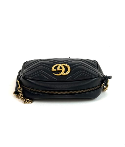 Gucci Black Marmont Small Matelassé Crossbody - Image 12