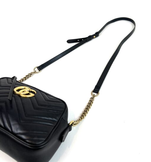 Gucci Black Marmont Small Matelassé Crossbody 16