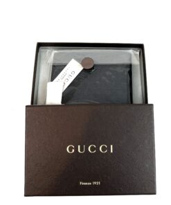 Gucci Black Microguccissima Passcase Wallet Testa di Moro 2