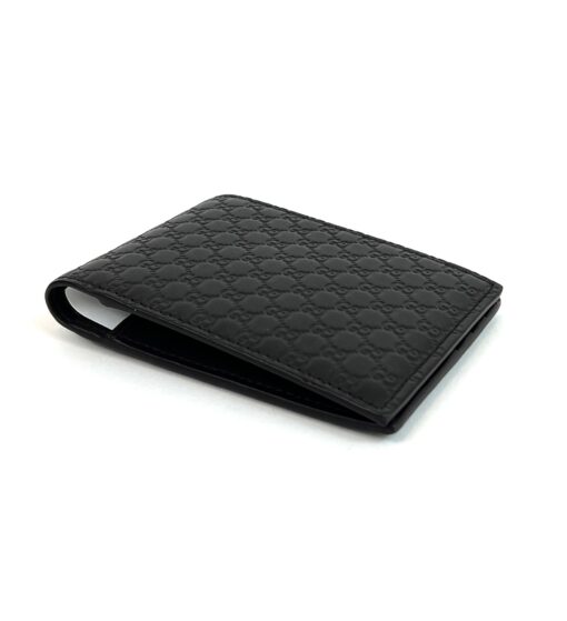 Gucci Black Microguccissima Passcase Wallet Testa di Moro 14