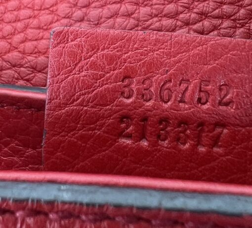 Gucci Pebbled Calfskin Medium Soho Flap Crossbody Vibrant Red GHW 6