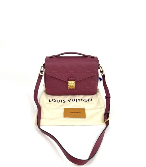 Louis Vuitton Pochette Metis Monogram Empreinte Leather Rose Berry 3