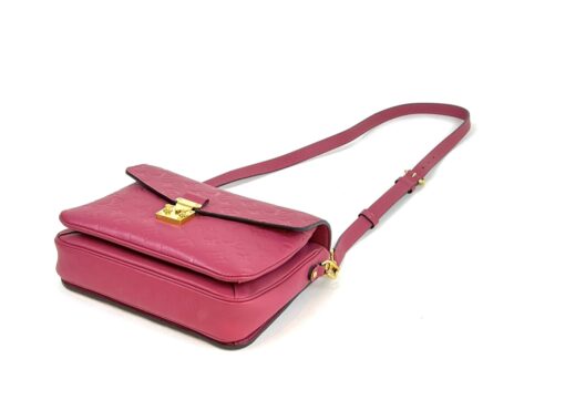 Louis Vuitton Pochette Metis Monogram Empreinte Leather Rose Berry 5