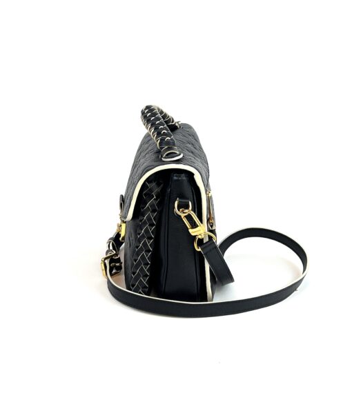 Louis Vuitton Braided Pochette Metis Monogram Empreinte Leather Black 7