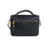 Louis Vuitton Braided Pochette Metis Monogram Empreinte Leather Black 3