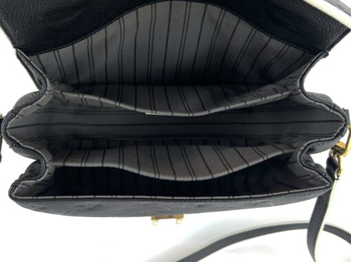 Louis Vuitton Braided Pochette Metis Monogram Empreinte Leather Black 15