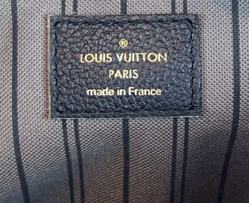 Louis Vuitton Braided Pochette Metis Monogram Empreinte Leather Black 18