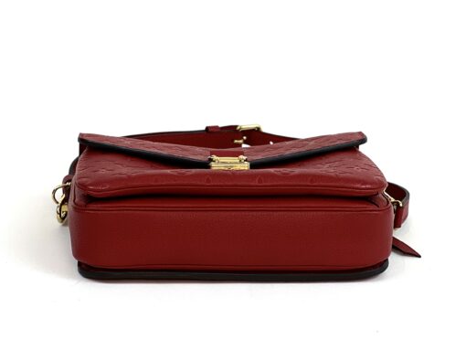 Louis Vuitton Pochette Metis Monogram Empreinte Leather Cerise Red 10
