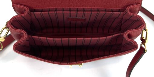 Louis Vuitton Pochette Metis Monogram Empreinte Leather Cerise Red 15