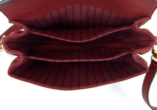 Louis Vuitton Pochette Metis Monogram Empreinte Leather Cerise Red 13