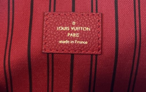 Louis Vuitton Pochette Metis Monogram Empreinte Leather Cerise Red 17