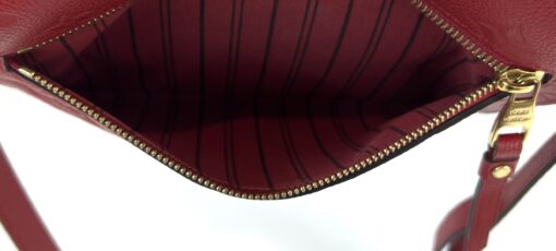Louis Vuitton Pochette Metis Monogram Empreinte Leather Cerise Red 16