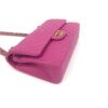 Chanel Hot Pink Medium Double Flap Chevron Lambskin Leather Bag with Gold Hardware 18