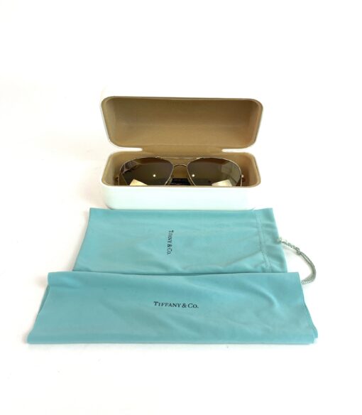 Tiffany & Company Gold Plated Atlas Aviator Sunglasses 2