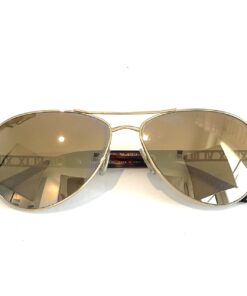 Tiffany & Company Gold Plated Atlas Aviator Sunglasses