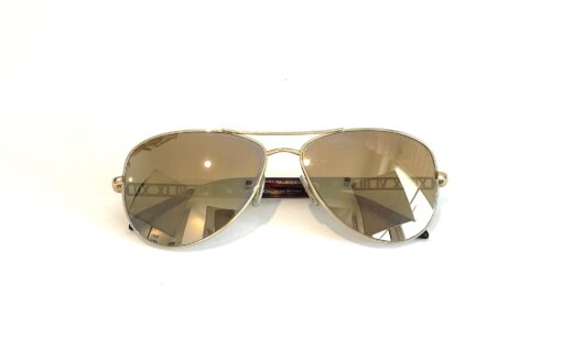 Tiffany & Company Gold Plated Atlas Aviator Sunglasses 5