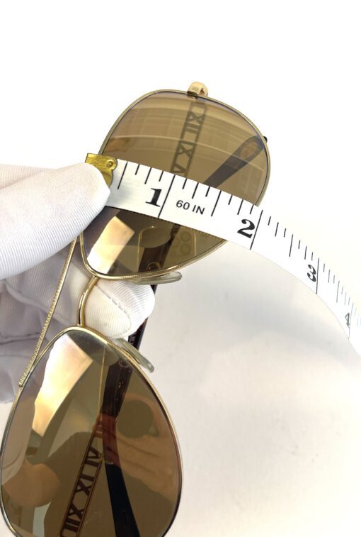 Tiffany & Company Gold Plated Atlas Aviator Sunglasses 18