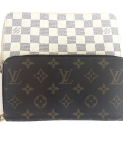Louis Vuitton Damier Azur Zippy Organizer Wallet And Monogram Zippy Bundle