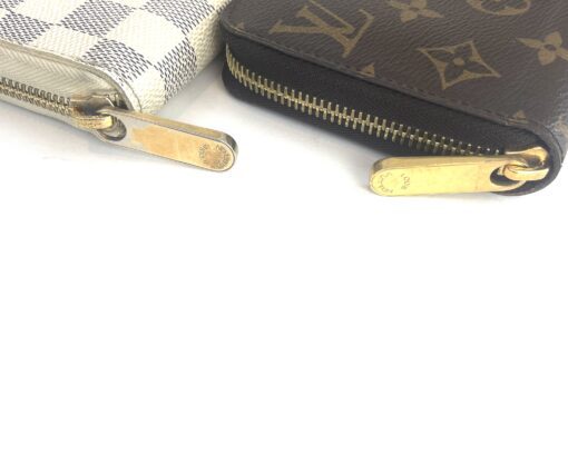 Louis Vuitton Damier Azur Zippy Organizer Wallet And Monogram Zippy Bundle 18