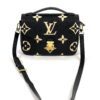 Louis Vuitton Pochette Métis Bicolor Black Beige Monogram Empreinte Leather