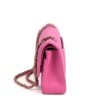 Chanel Hot Pink Medium Double Flap Chevron Lambskin Leather Bag with Gold Hardware 9