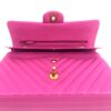Chanel Hot Pink Medium Double Flap Chevron Lambskin Leather Bag with Gold Hardware 20