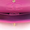 Chanel Hot Pink Medium Double Flap Chevron Lambskin Leather Bag with Gold Hardware 12