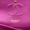 Chanel Hot Pink Medium Double Flap Chevron Lambskin Leather Bag with Gold Hardware 13