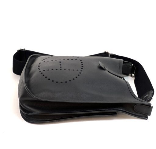 Hermes Evelyne PM Black Epsom Leather Silver 2011 - Image 4
