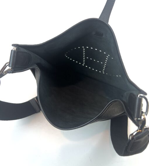 Hermes Evelyne PM Black Epsom Leather Silver 2011 - Image 11