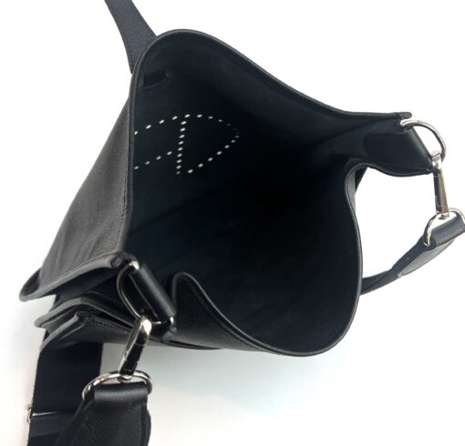 Hermes Evelyne PM Black Epsom Leather Silver 2011 - Image 12