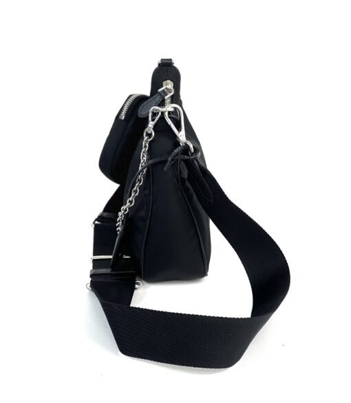 Prada Nylon Re-Edition Shoulder Messenger Crossbody Bag Black 2022 9