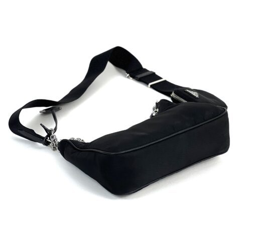 Prada Nylon Re-Edition Shoulder Messenger Crossbody Bag Black 2022 20