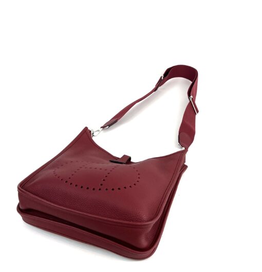 Hermes Taurillon Clemence Evelyne III PM Rouge 12