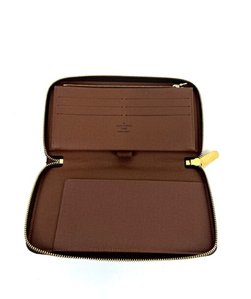 Louis Vuitton Monogram Zippy Organizer Wallet Brown - Image 3