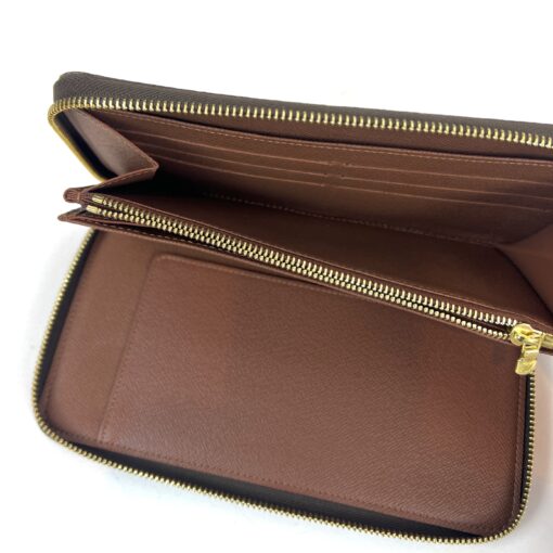 Louis Vuitton Monogram Zippy Organizer Wallet Brown - Image 9