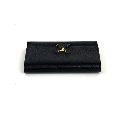 Louis Vuitton Black Pink Taurillon Capucines Compact Wallet - Image 4