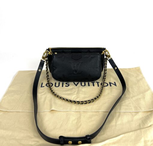 Louis Vuitton Empreinte Monogram Giant Multi Pochette Accessories Black 21