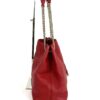Gucci Soho Pebbled Leather Chain Medium Shoulder Bag Red 4