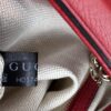 Gucci Soho Pebbled Leather Chain Medium Shoulder Bag Red 16