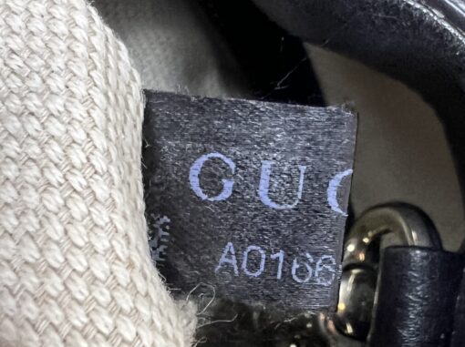 Gucci Soho Pebbled Leather Chain Medium Shoulder Bag Black 28