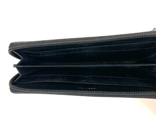 Chanel Black Leather Timeless Zippy Wallet 9