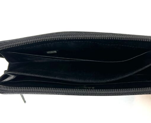 Chanel Black Leather Timeless Zippy Wallet 7