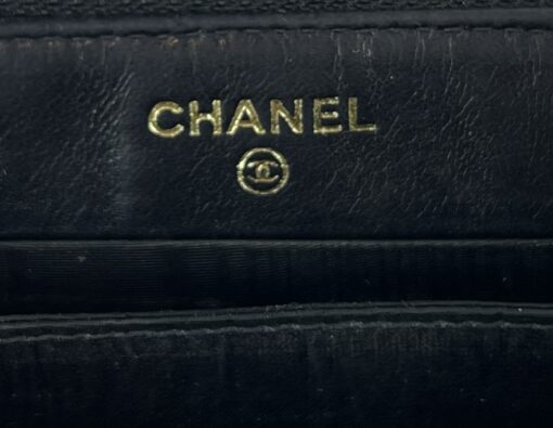 Chanel Black Leather Timeless Zippy Wallet 18