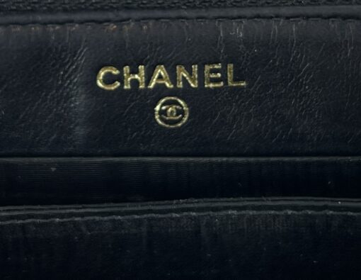 Chanel Black Leather Timeless Zippy Wallet 12