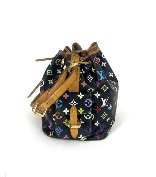Louis Vuitton Monogram Multicolor Petit Noe Shoulder Bag Black 5