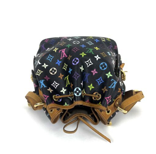 Louis Vuitton Monogram Multicolor Petit Noe Shoulder Bag Black 8
