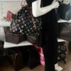 Louis Vuitton Monogram Multicolor Petit Noe Shoulder Bag Black 2