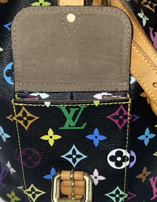 Louis Vuitton Monogram Multicolor Petit Noe Shoulder Bag Black 18